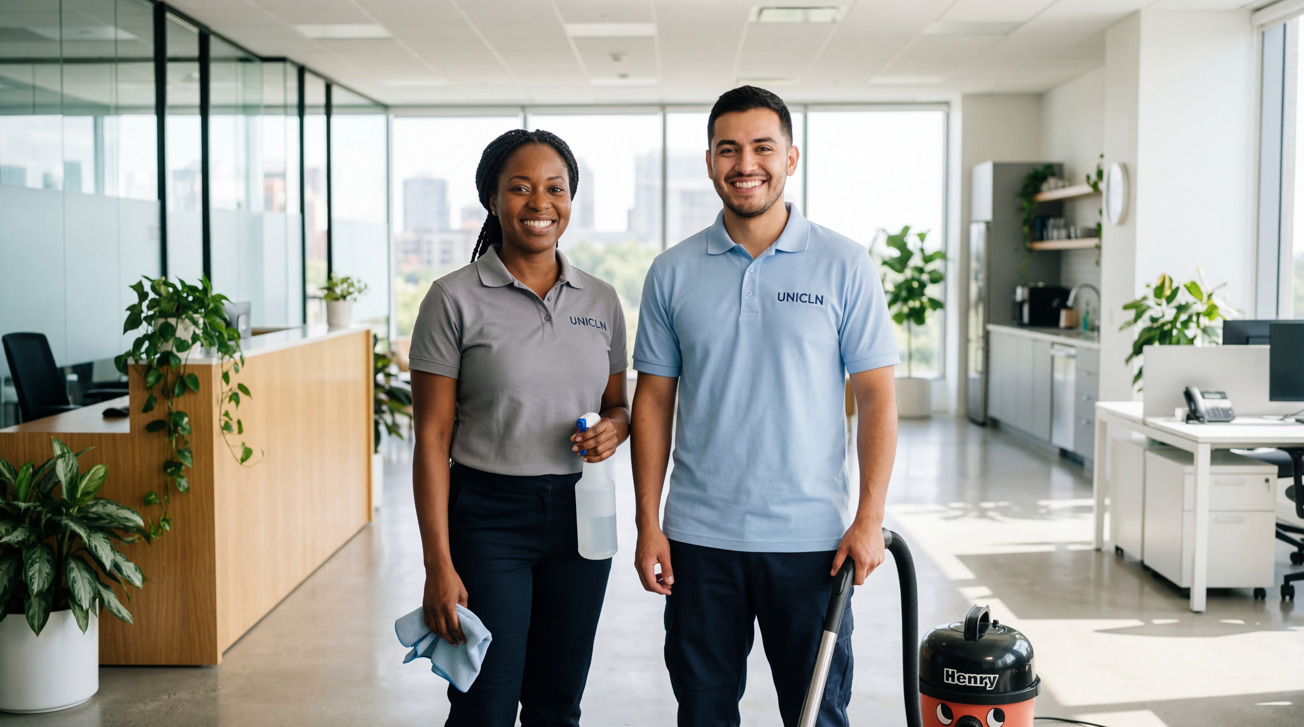 UNICLN professional cleaning team at work in Atlanta home